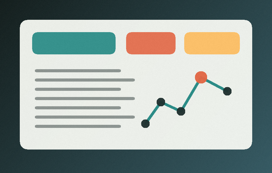 Abstract dashboard-style image for Decision Notebook.